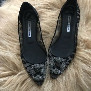 Hangisi Jeweled Lace Ballet Flat